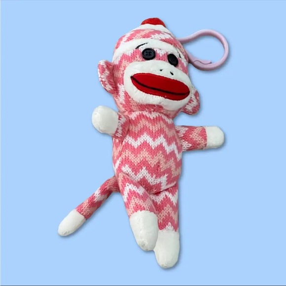 Ty Beanie Baby Socks the Monkey Keychain - Picture 1 of 2